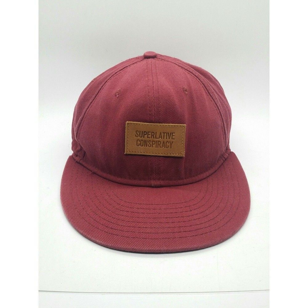 Wesc Red Cap with Brown Patch